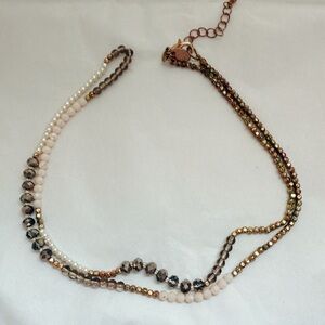 Elegant Multi-Strand Beaded‎ Necklace